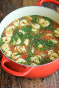 Spinach Tortellini soup